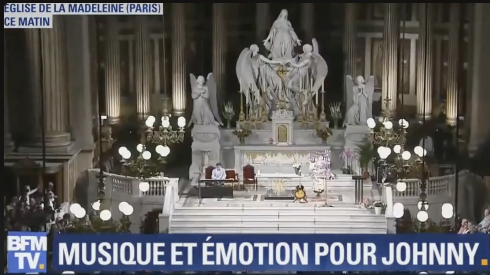 Grégoire Linais au concert hommage à Johnny Hallyday