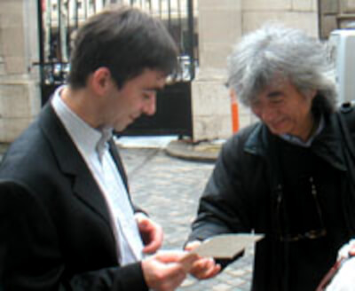 Grégoire Linais avec Seiji Osawa